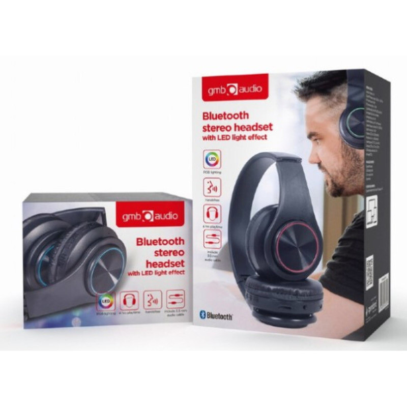 BHP LED 01 Gembird Bluetooth V5 0 Slusalice Sa Mikrofonom LED effect 