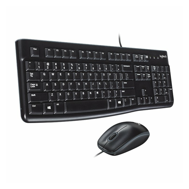 LOGITECH MK120 Corded Combo - BLACK - USB - US INT'L - - Image 0