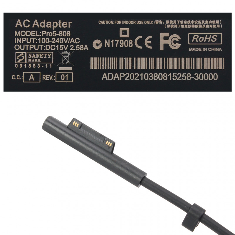 Punjac za laptop Microsoft 15V 2.58A Surface Pro 5 - Image 0