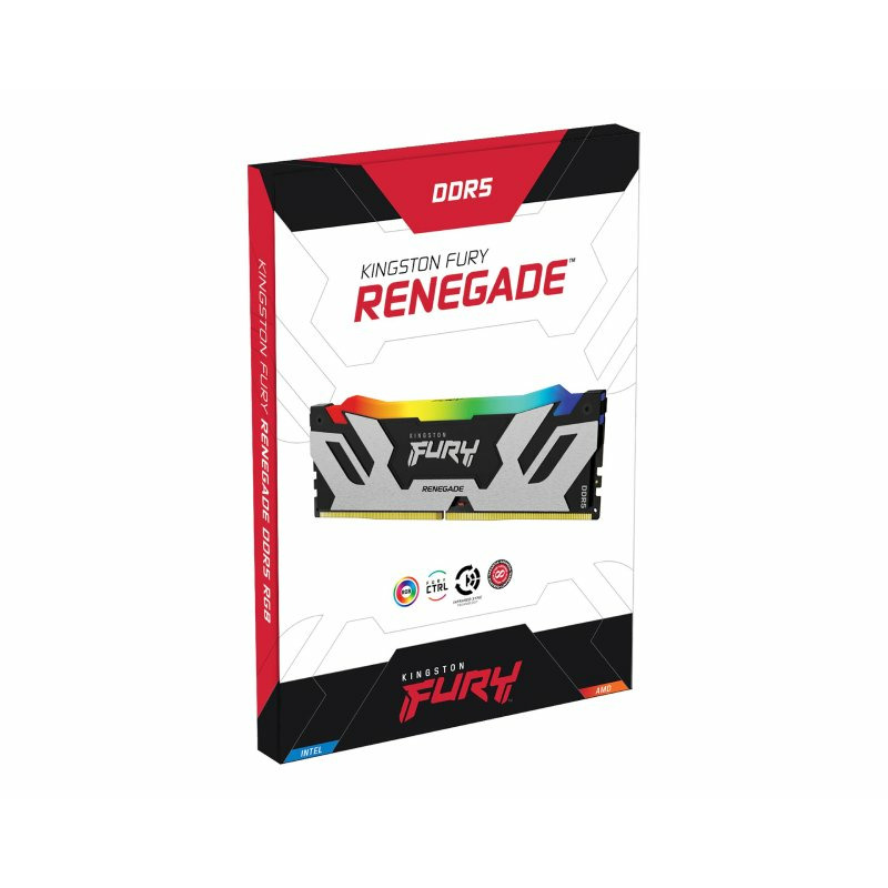 KINGSTON DIMM DDR5 16GB 7600MT/s KF576C38RSA-16 FURY Renegade Silver RGB XMP - Image 1