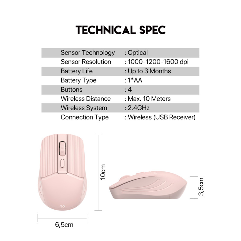 Mis Wireless Fantech W605 GO crni - Image 3