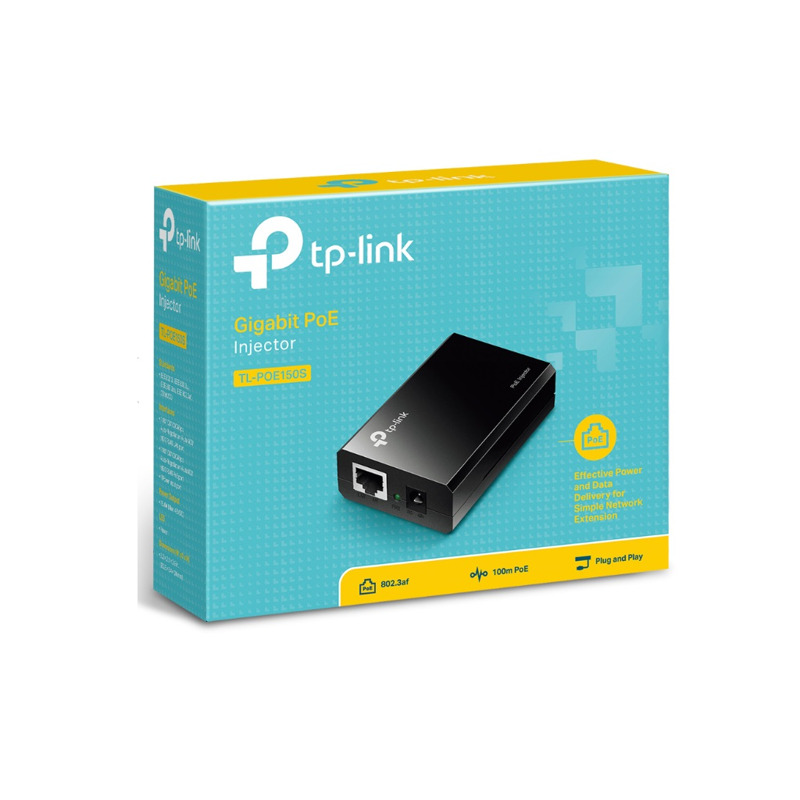 PoE Adapter TP-LINK Injector AC/DC adapter/Gigabit POE 100/1000Mbs - Image 1