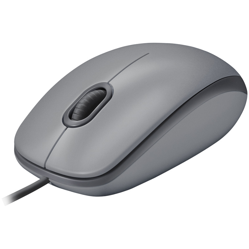 LOGITECH M110 Silent - MID GRAY - USB - N/A - EMEA-808 - AKOYA HANGTAB BOX - Image 0