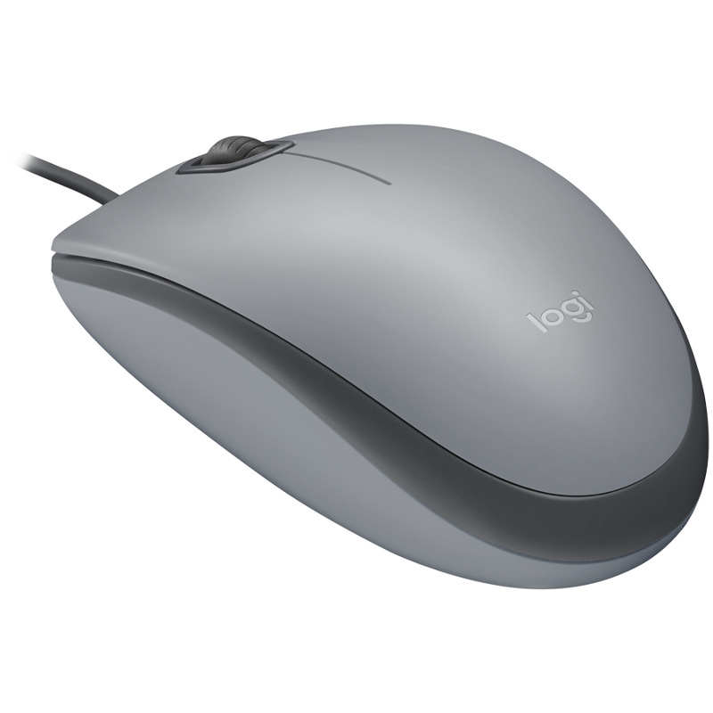 LOGITECH M110 Silent - MID GRAY - USB - N/A - EMEA-808 - AKOYA HANGTAB BOX - Image 1
