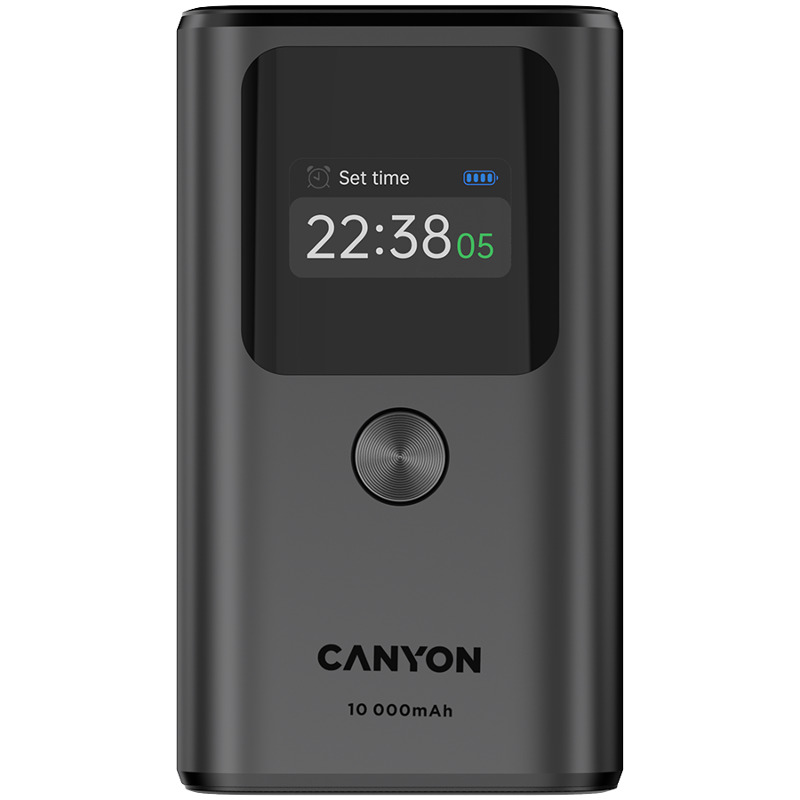 CANYON power bank OnPower 130 TFT 10000 mAh PD30W Dark