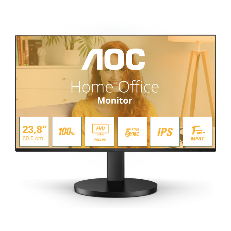 AOC 23.8 inča 24B3HA2 FHD 1920x1080 IPS 100 Hz monitor - Image 3