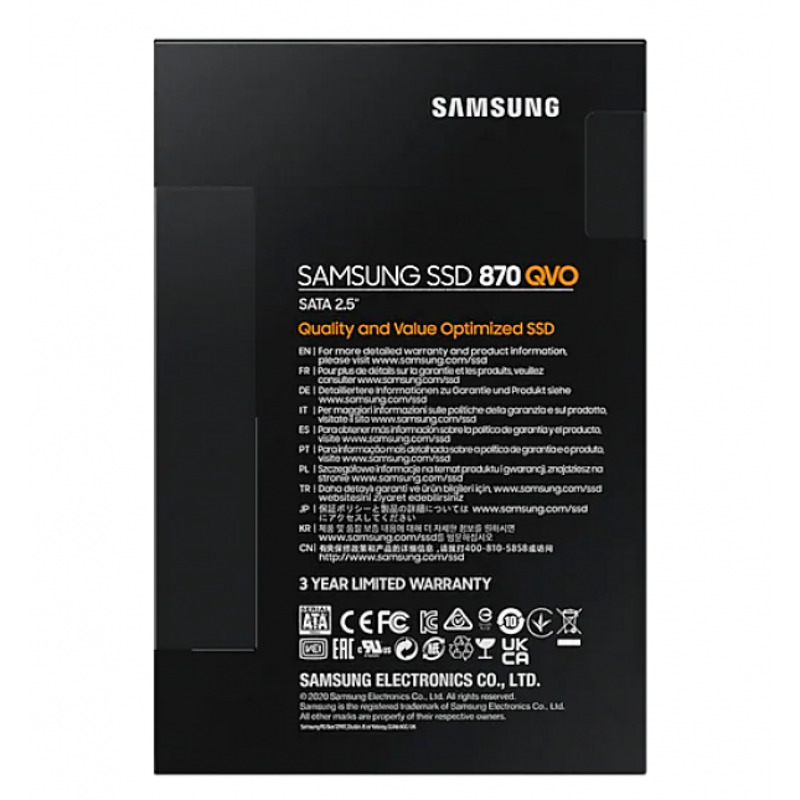 SSD 2.5" SATA 4TB Samsung 870 QVO 560/530MBs, MZ-77Q4T0BW - Image 0