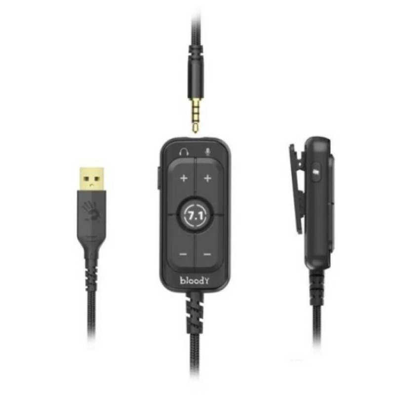 A4-M590i LIME A4Tech Bloody gejmerske slusalice sa mikrofonom, 7.1 SURROUND, 50mm/16ohm, 3.5mm+USB - Image 2
