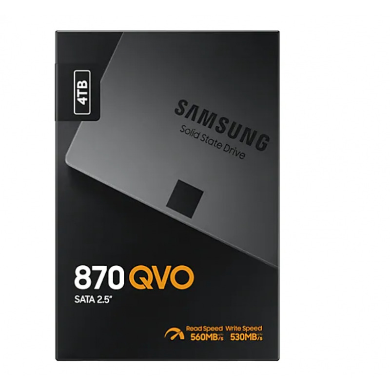 SSD 2.5" SATA 4TB Samsung 870 QVO 560/530MBs, MZ-77Q4T0BW - Image 1