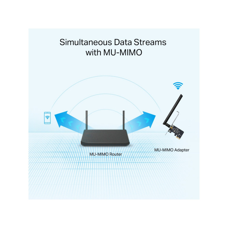 Mrežna kartica PCIE TP-Link Archer T2E wireless 600Mb/s dual band - Image 1