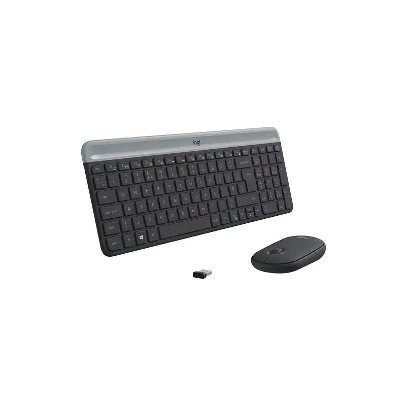 Bežična tastatura + Miš Logitech MK470 Slim US Graphite - Image 0