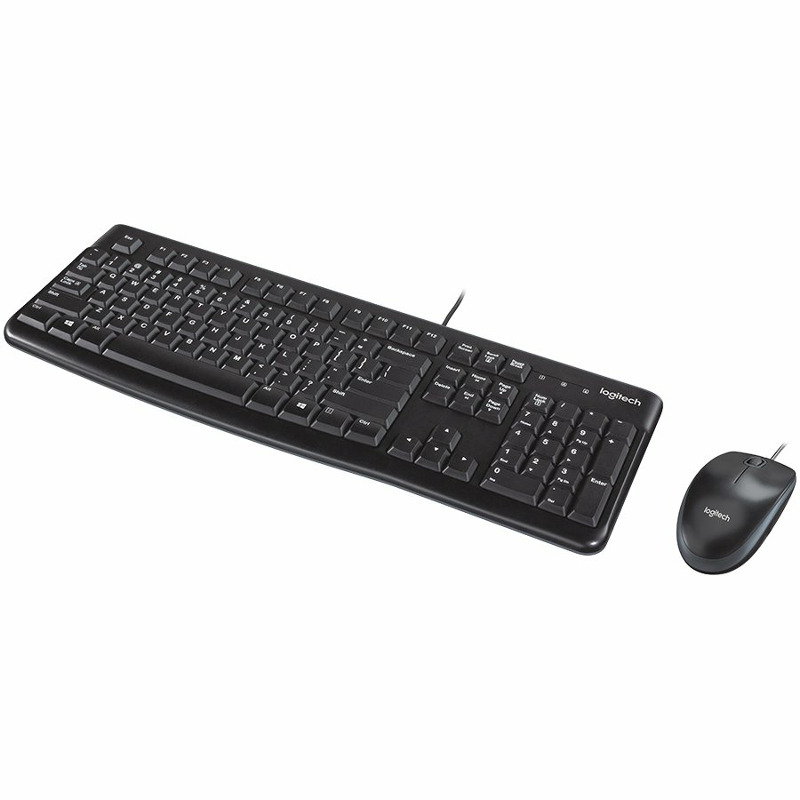 LOGITECH MK120 Corded Combo - BLACK - USB - US - Image 0