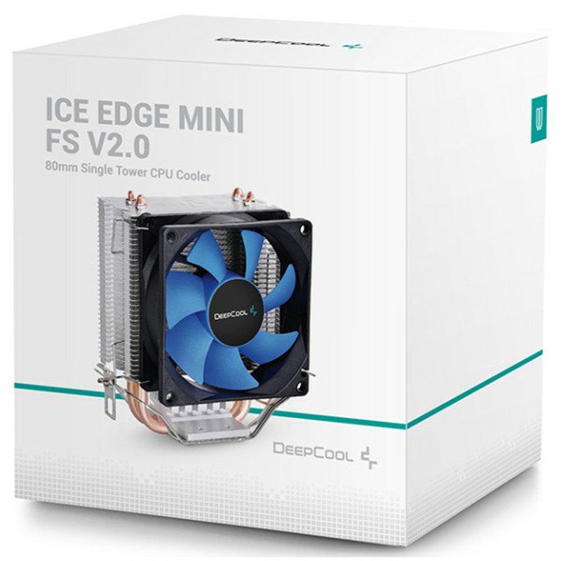 DeepCool ICE EDGE MINI FS V2.0 UNI kuler 100W 80mm.Fan +/-2200rpm 25CFM 24dBa LGA 1156/K8/FM/AM4 - Image 0