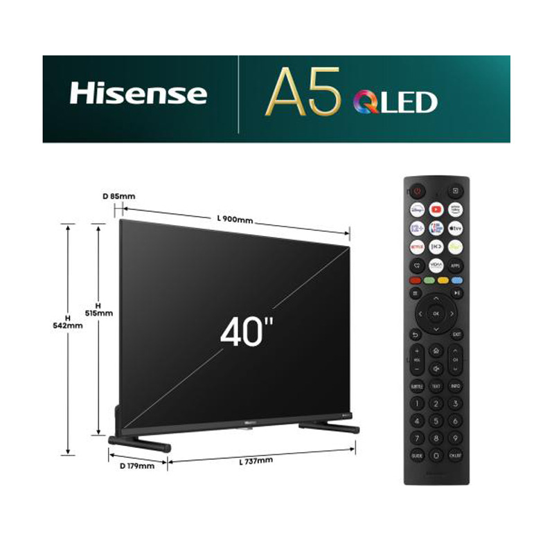 HISENSE 40 inča 40A5NQ QLED Smart TV - Image 3